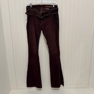 Y2K Low Rise Allen B by Allen Schwartz Corduroy Pants in Maroon